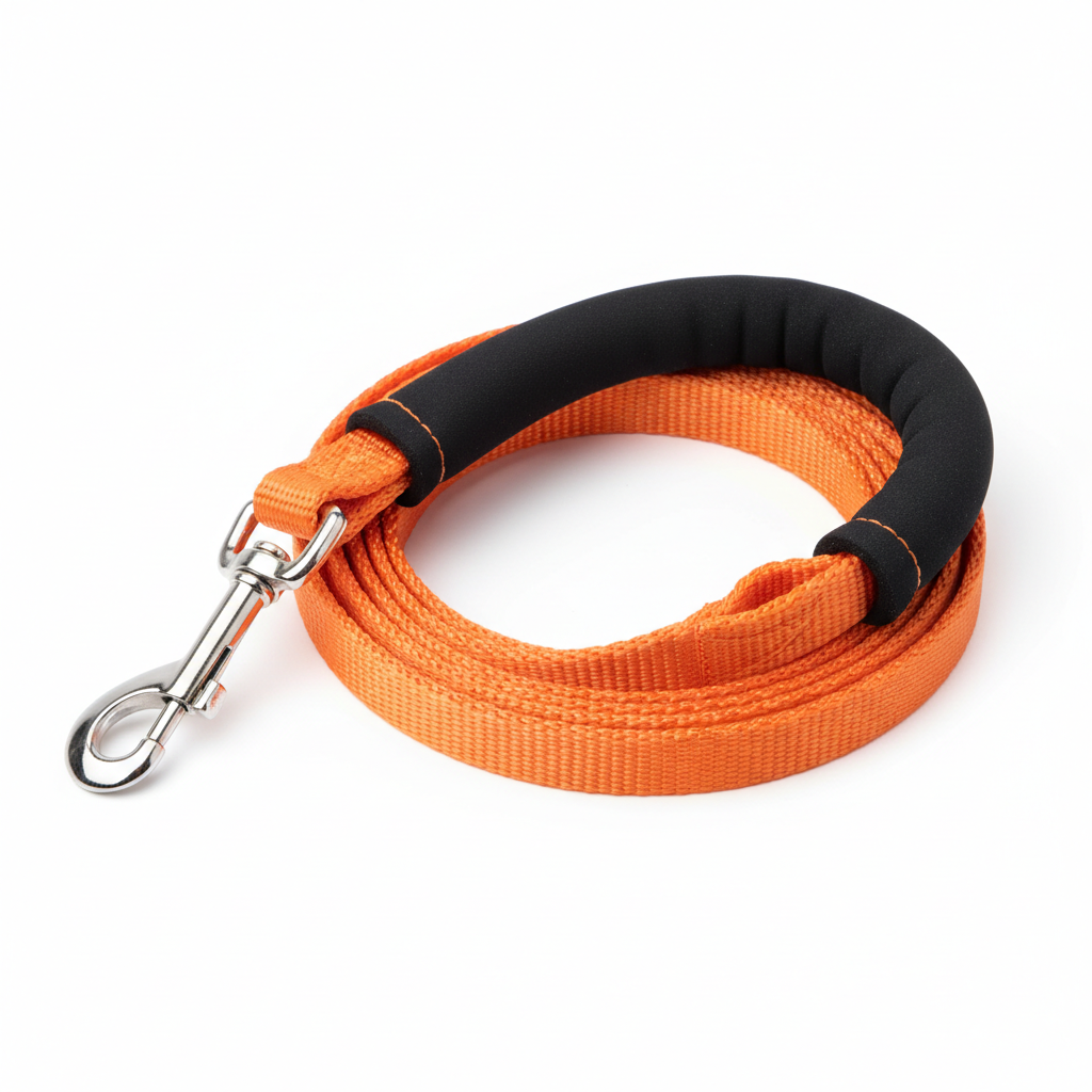 Standard dog leash in orange