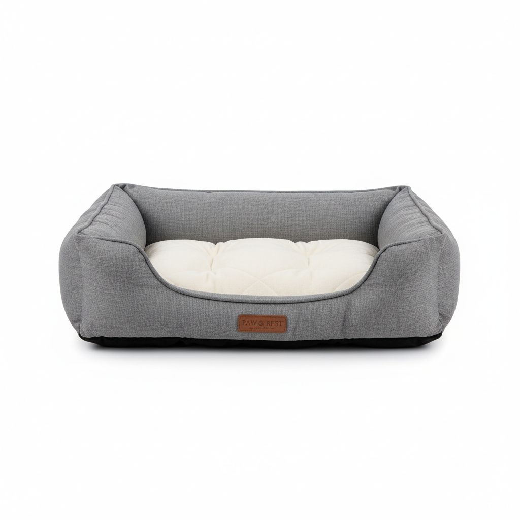 Comfortable orthopedic dog bed with soft cushion